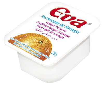 PORCIONES MERMELADA NARANJA 80 UDS. DE 20 GRS. EVA