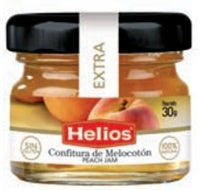 FRASCO MINI CONFITURA DE MELOCOTON 24 UDS. DE 28 GRS. HELIOS