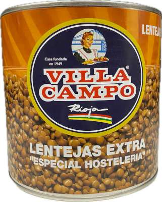 LENTEJAS COCIDAS V. CAMPO 3 KG.