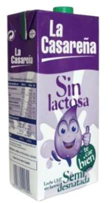 LECHE CASAREÑA *SIN LACTOSA* SEMIDESNATADA. 1 L.