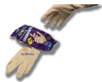 GUANTE GOMA TALLA "M" C/ 12 X 12