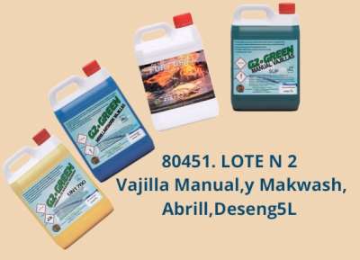 LOTE N 2 Vajilla Manual, Makwash, Abrillantador y Desengrasante 5L
