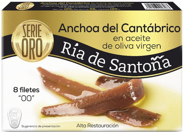 ANCHOA SERIE ORO OLIVA L/ 120-8  SANTOÑA
