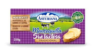 MANTEQUILLA SIN LACTOSA PAST. 250 GRS